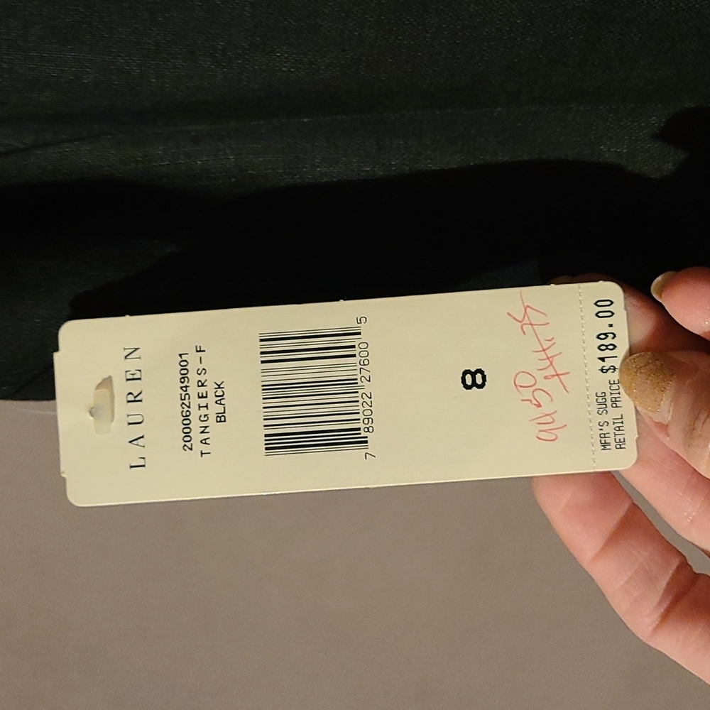 Lauren Ralph Lauren | Sleeveless Midi Dress | Black | Sz 8 | Green Label… - Picture 10 of 11